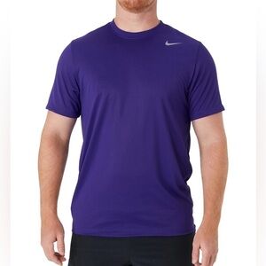 Nike Men's Team Legend Crew Short Sleeve Purple/Silver NWT